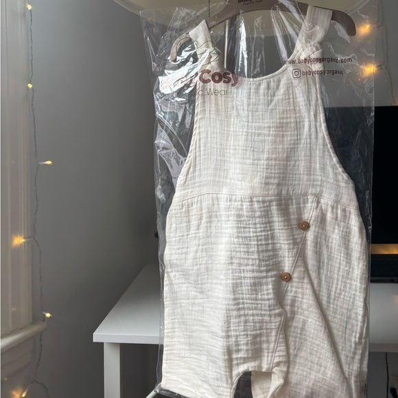 100% Organic Cotton Salopet Romper - Picture 3 of 12